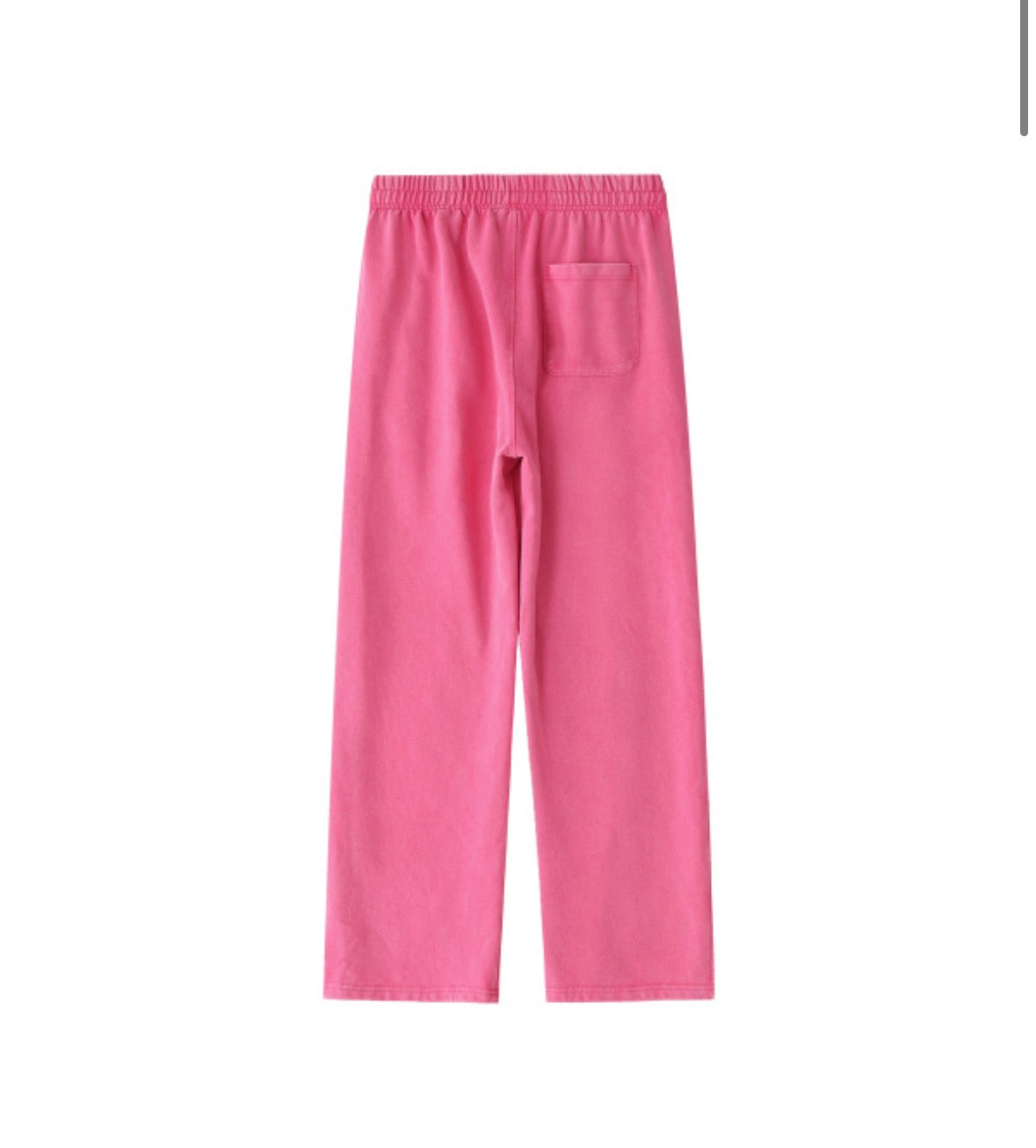 Pink Straight Leg Sweatpants