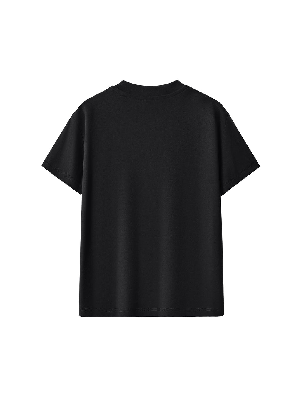 Pink Open Star Black Baby Tee